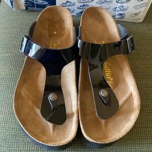 Papillio by Birkenstock leather Gizeh platform